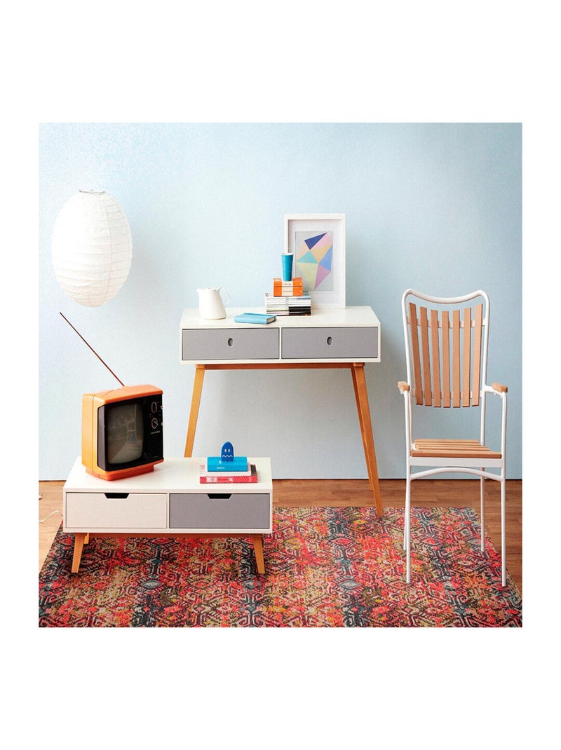 Tapis moderne ethnique lavable en machine Calabre Rouge - Kiabi