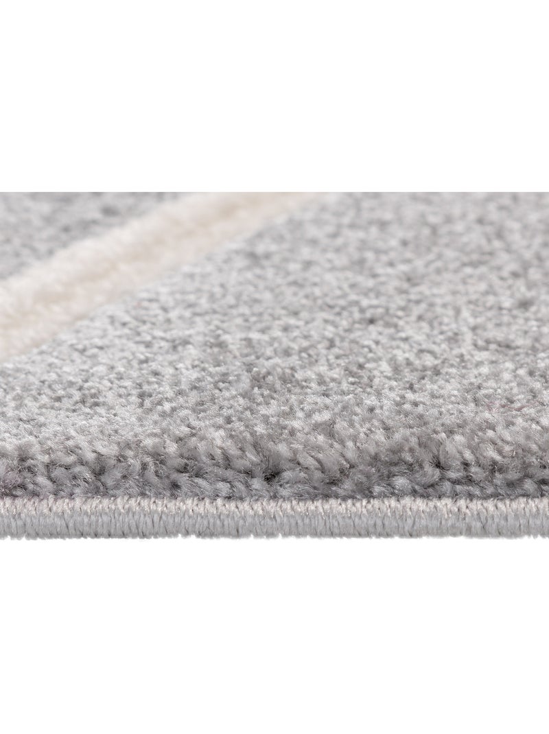 Tapis moderne géométrique - 120x170 / noir Noir - Kiabi
