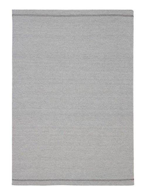 Tapis moderne plat laine et coton tissé main Lima - Kiabi