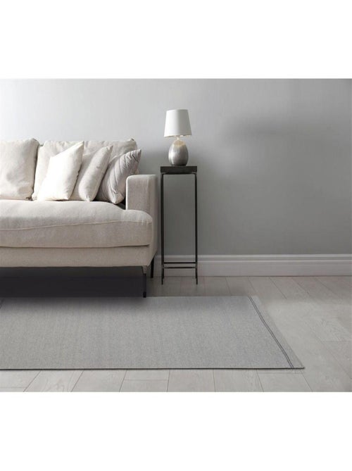 Tapis moderne plat laine et coton tissé main Lima - Kiabi