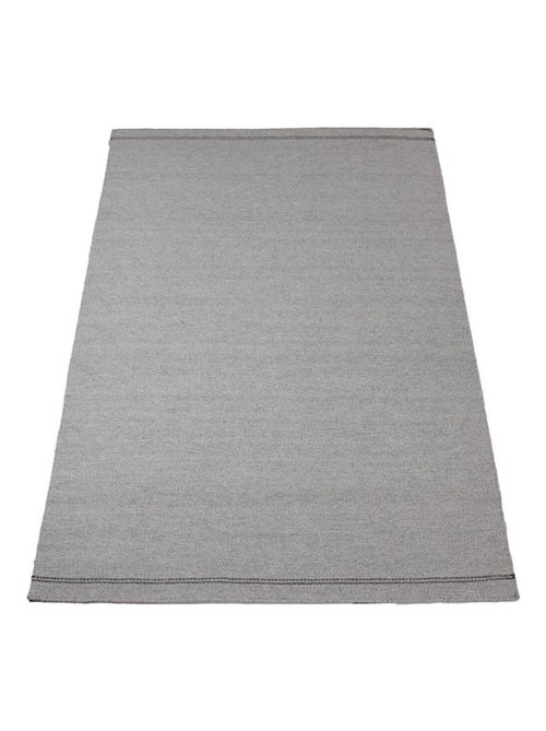 Tapis moderne plat laine et coton tissé main Lima - Kiabi