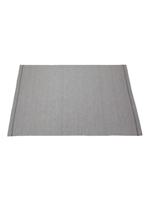 Tapis moderne plat laine et coton tissé main Lima - Kiabi