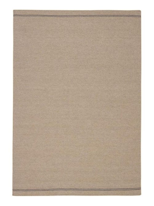 Tapis moderne plat laine et coton tissé main Lima - Kiabi