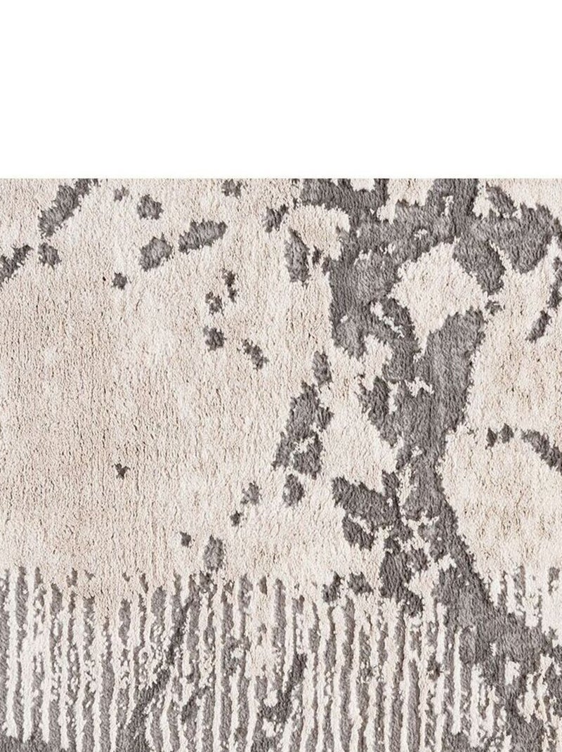 Tapis moderne poils ras abstrait Alva Beige - Kiabi