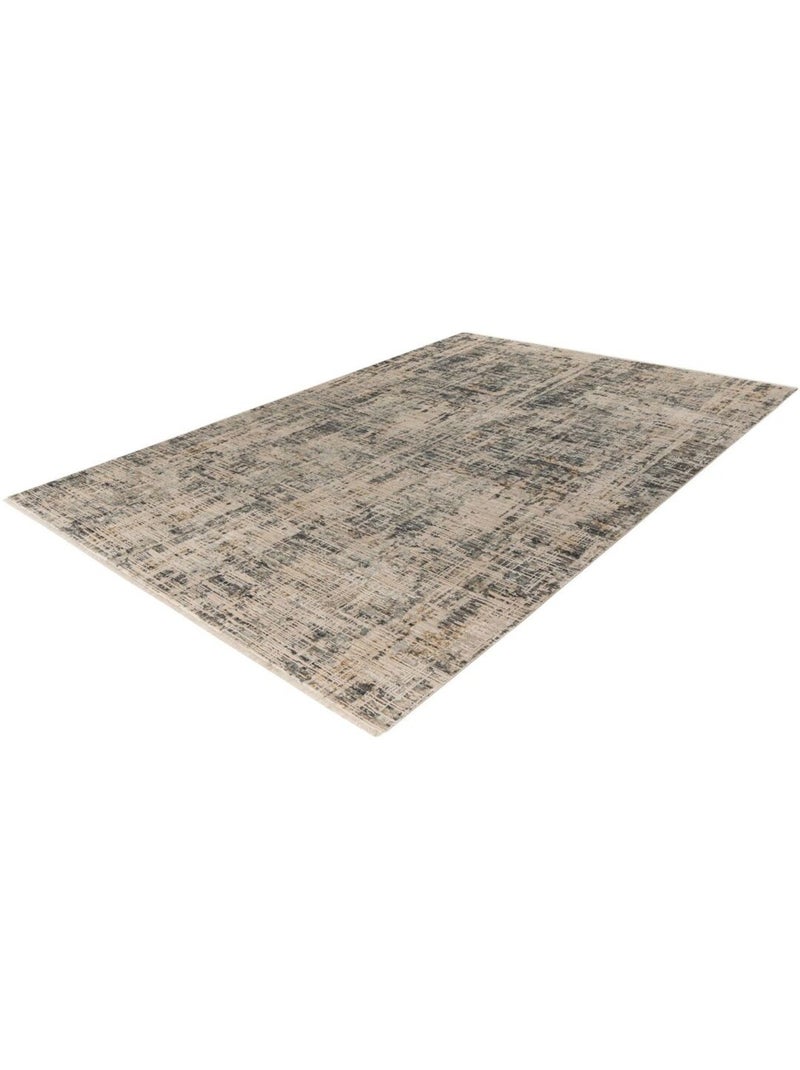 Tapis moderne rayé avec franges multicolore Dessert Multicolore - Kiabi