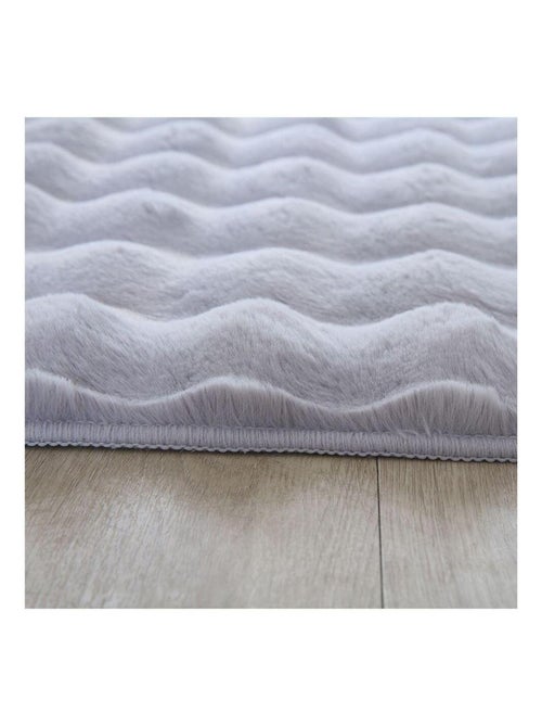 Tapis moelleux aspect 3D uni Whisper - Kiabi
