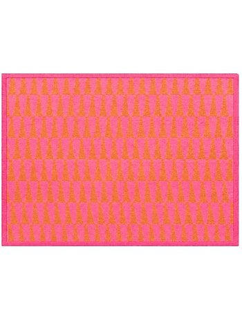 Tapis motifs géométriques rose, orange 120x170cm