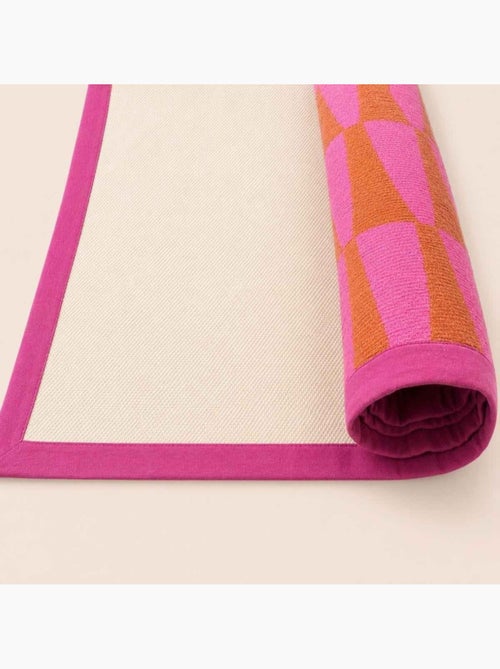 Tapis motifs géométriques rose, orange 120x170cm - Kiabi Tapis motifs géométriques rose, orange 120x170cm - Kiabi