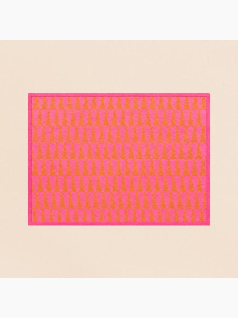 Tapis motifs géométriques rose, orange 120x170cm Rose - Kiabi