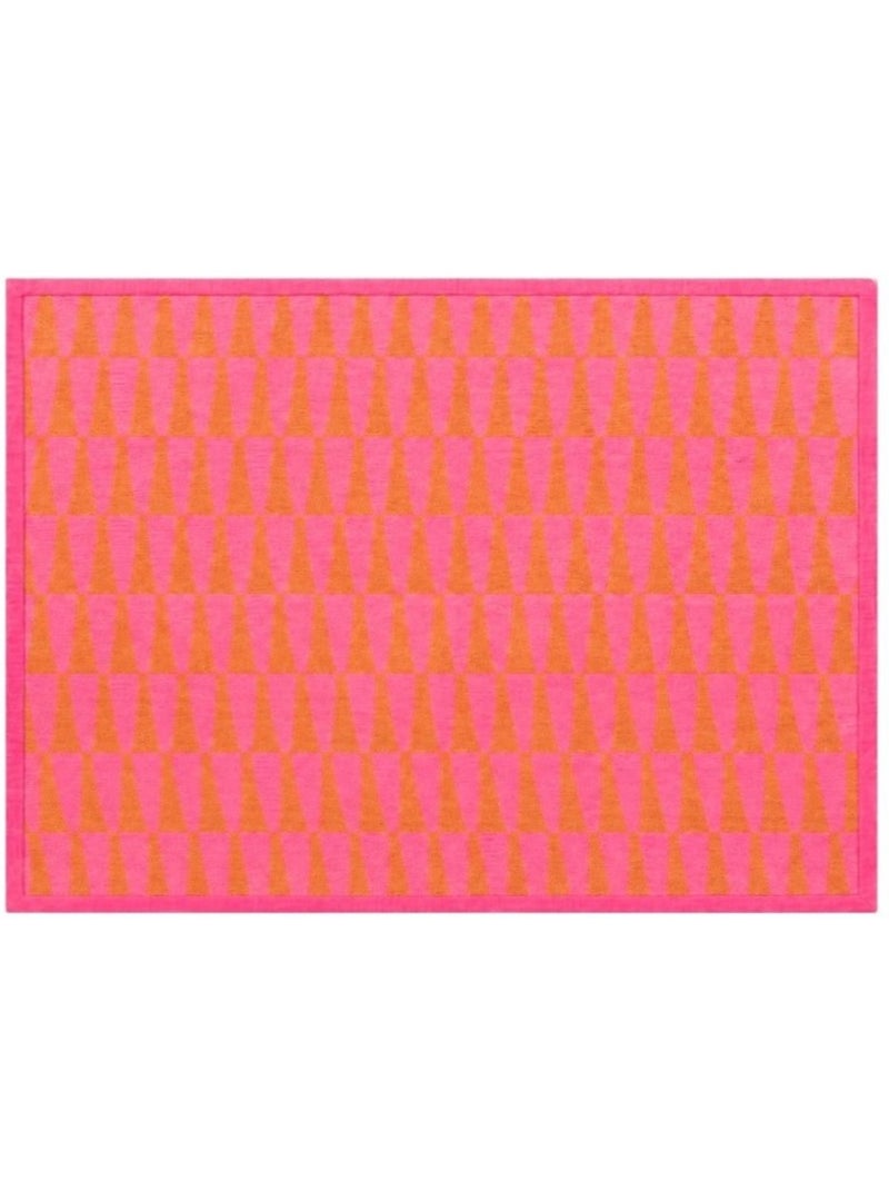 Tapis motifs géométriques rose, orange 120x170cm Rose - Kiabi