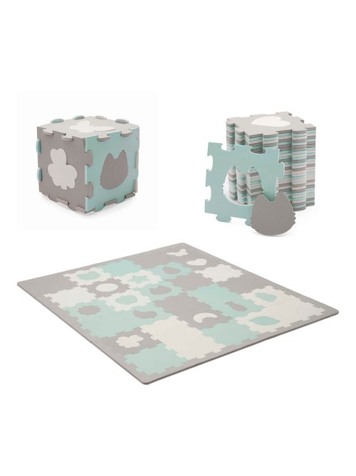 Tapis Mousse Kinderkraft LUNO SHAPES avec 30 Puzzles, Formes Découpées et Sac Inclus - Kiabi Tapis Mousse Kinderkraft LUNO SHAPES avec 30 Puzzles, Formes Découpées et Sac Inclus - Kiabi