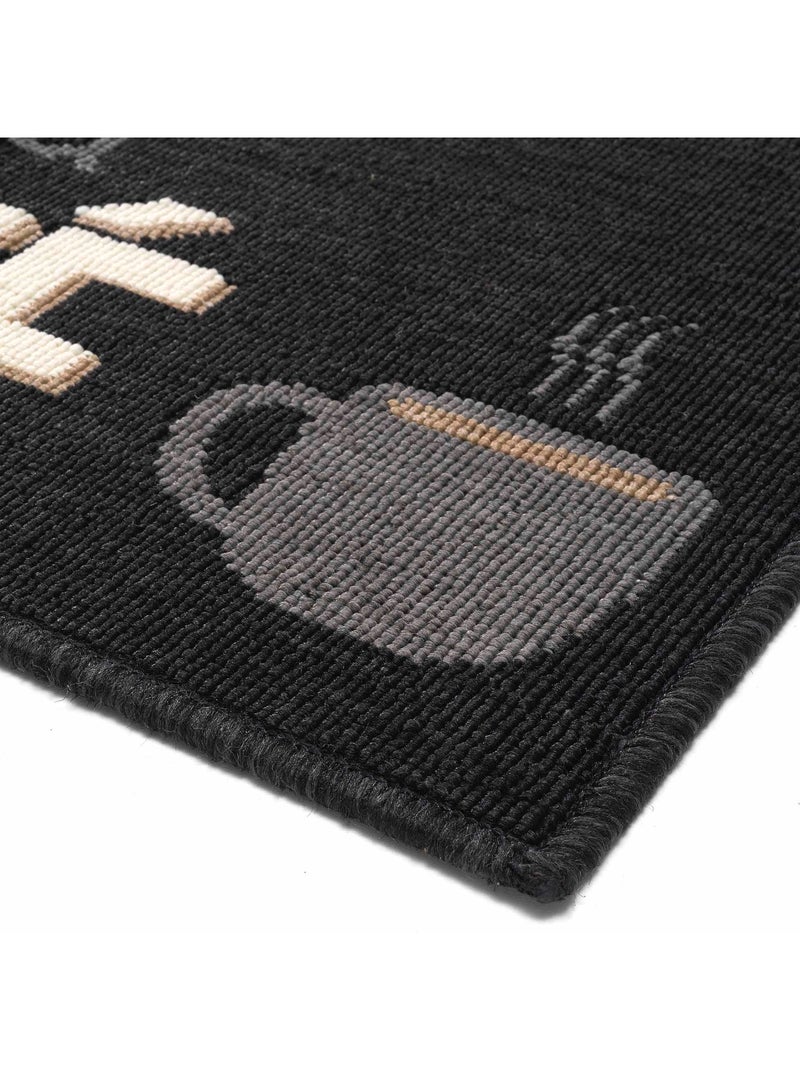 Tapis Multi-usage bouclette 50 x 80 cm The ou cafe Noir - Kiabi