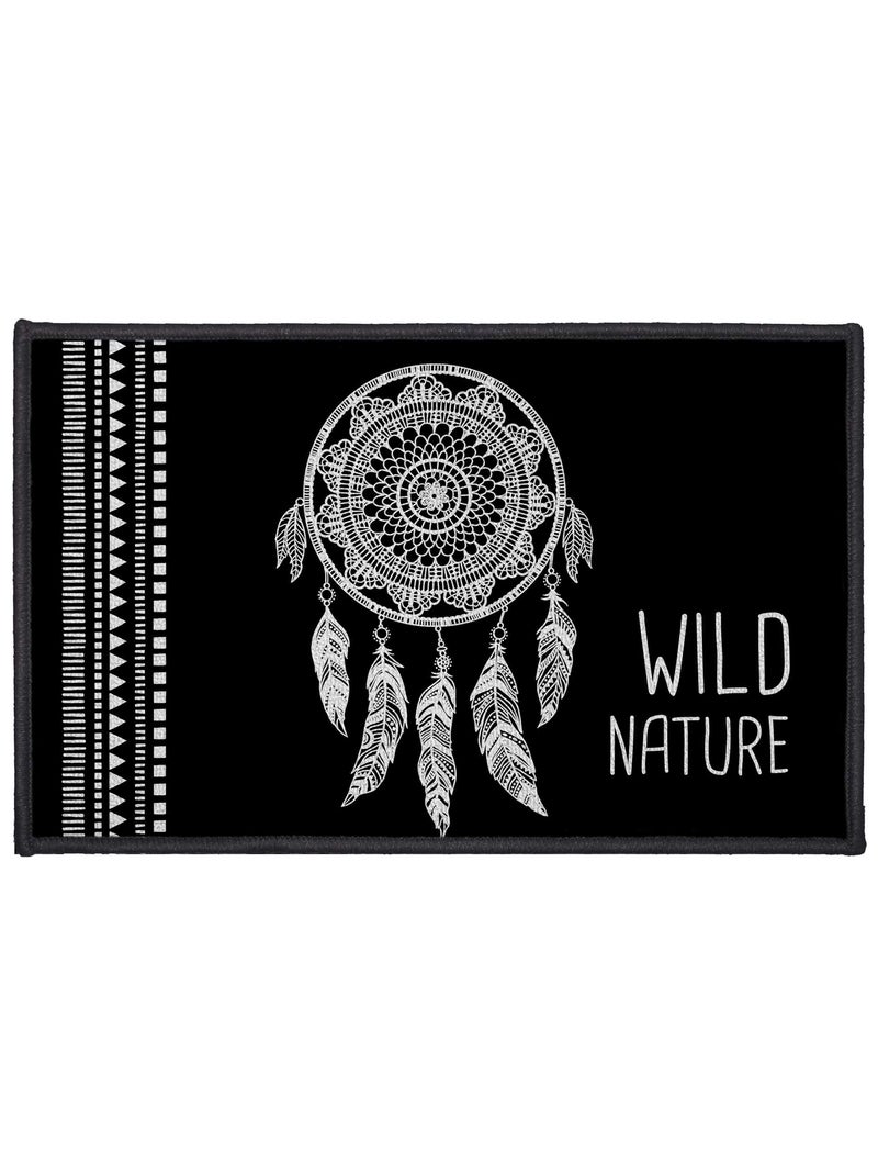 Tapis Multi-usage Modele Attrapes Reves Wild Nature Noir - Kiabi