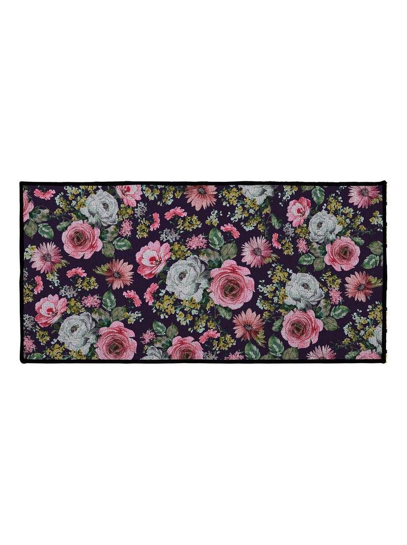 Tapis Multi-usage Modele Flower Violet - Kiabi