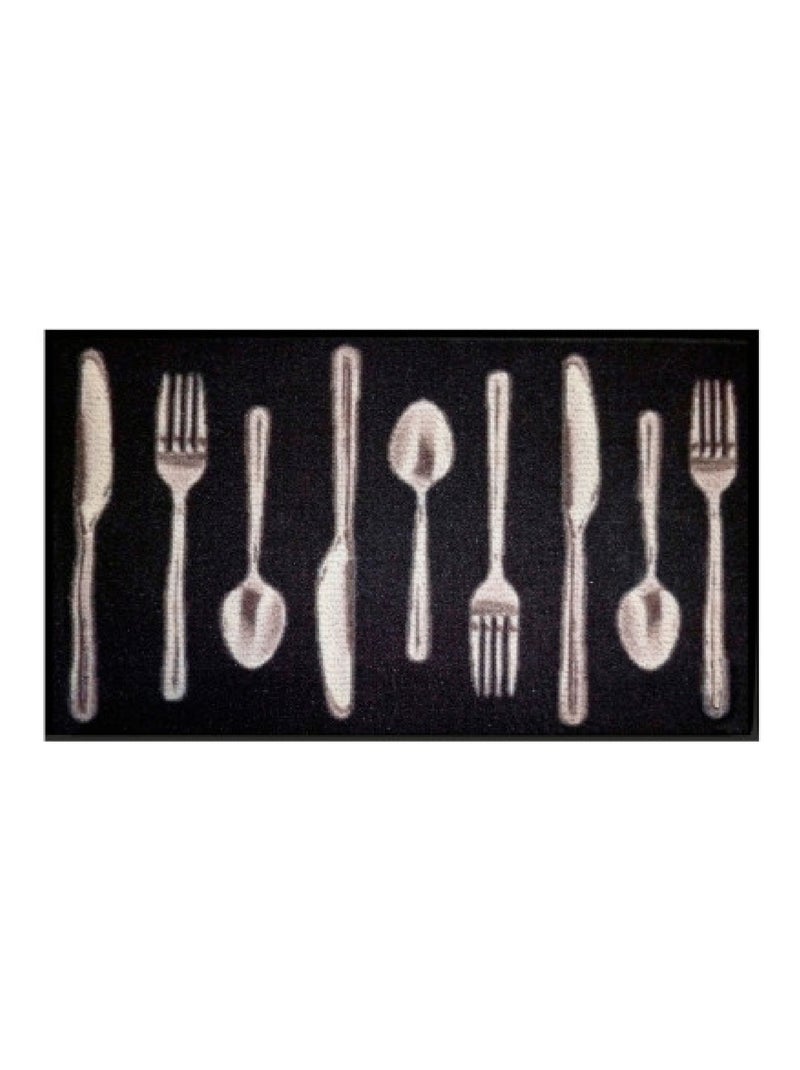 Tapis multi usage rectangle 50 x 80 CM lunch Noir - Kiabi