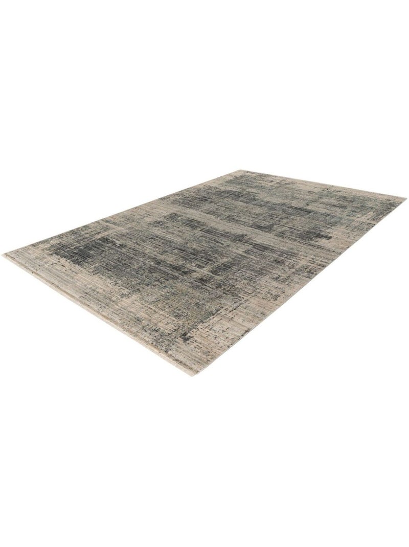 Tapis multicolore design rayé avec franges Sahara Multicolore - Kiabi