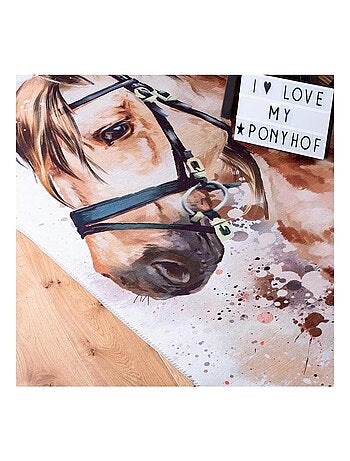 Tapis multicolore pour chambre de fille Bulle