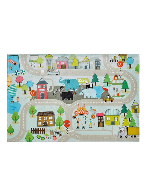 Tapis multicolore pour enfant plat Street - Kiabi