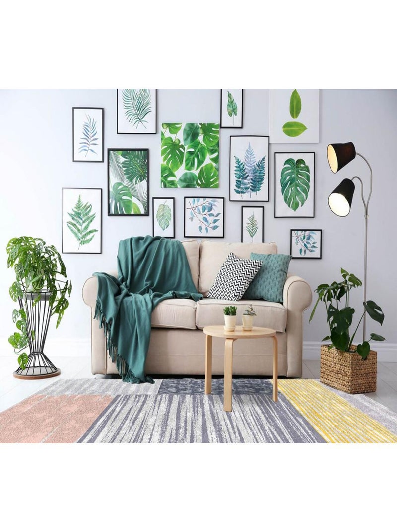 Tapis mutlicolore plat de salon en coton Pristina Multicolore - Kiabi