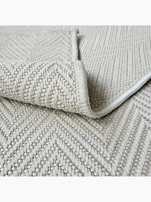 Tapis Naturel Effet Tressé - 120x170 / Crème - Kiabi