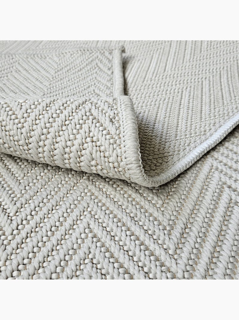 Tapis Naturel Effet Tressé - 120x170 / Crème Crème - Kiabi