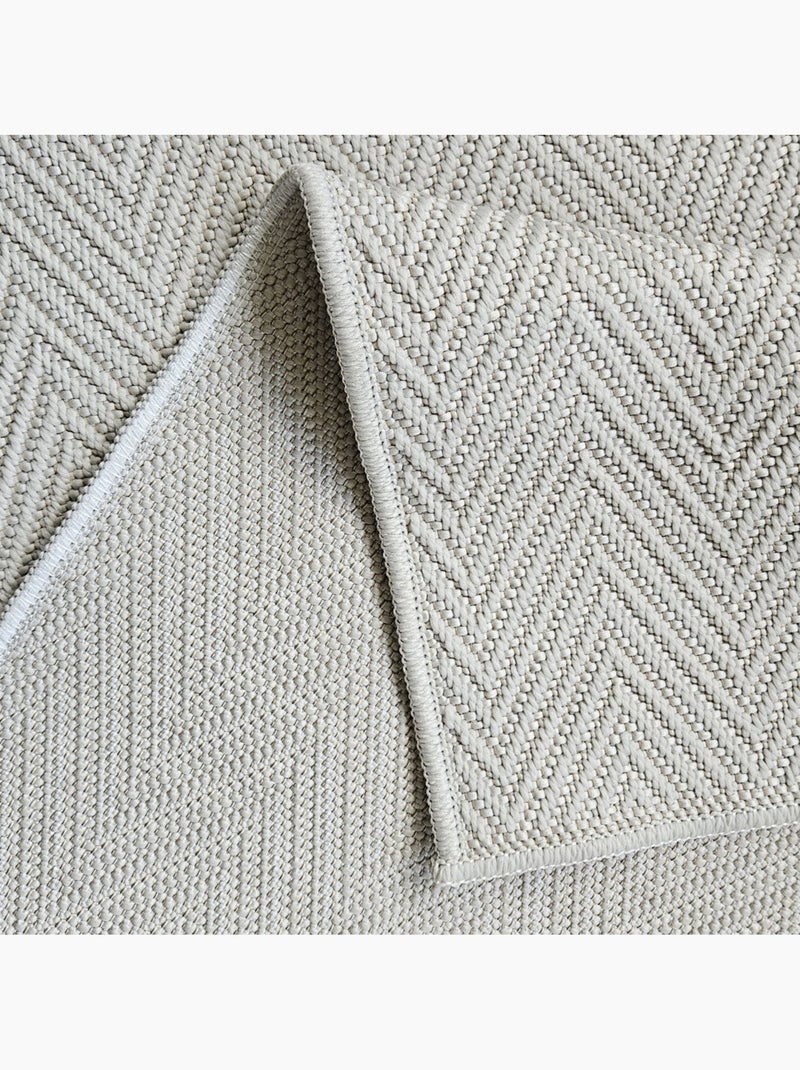Tapis Naturel Effet Tressé - 120x170 / Crème Crème - Kiabi
