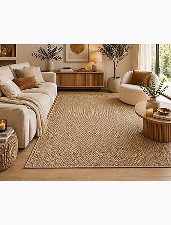 Tapis Naturel Effet Tressé