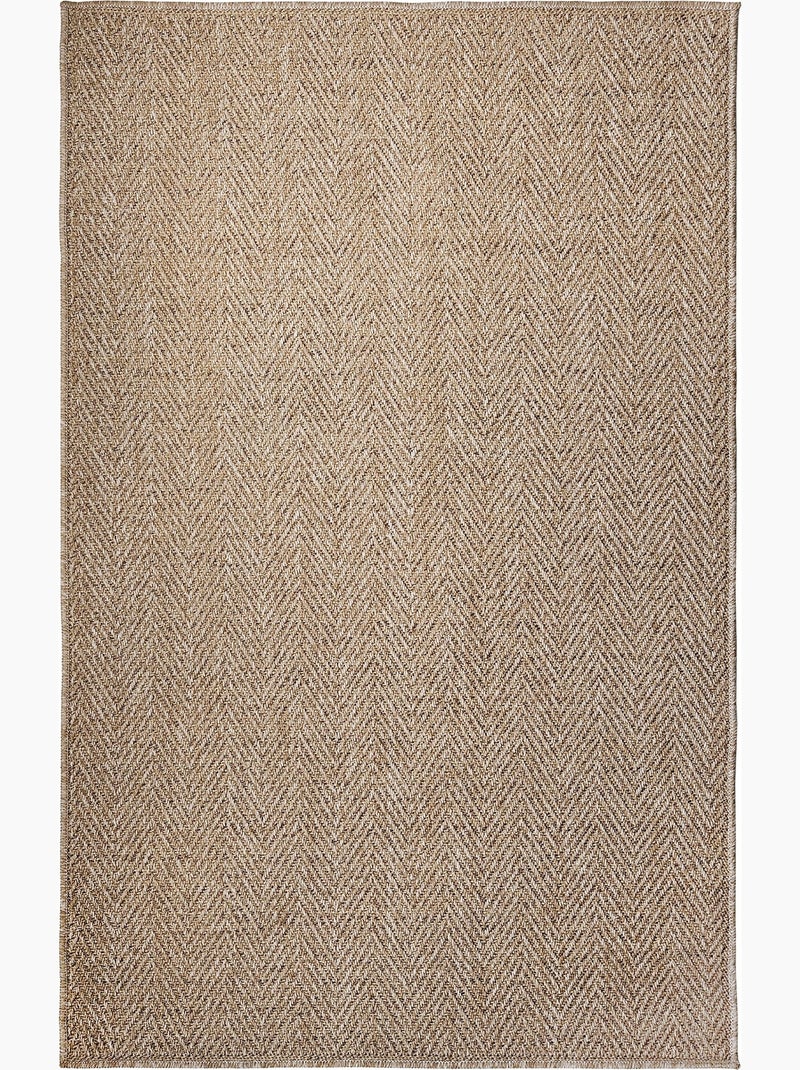 Tapis Naturel Effet Tressé Marron - Kiabi