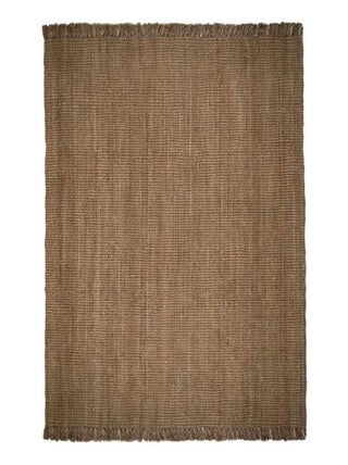 Tapis naturel en jute à franges Boucle