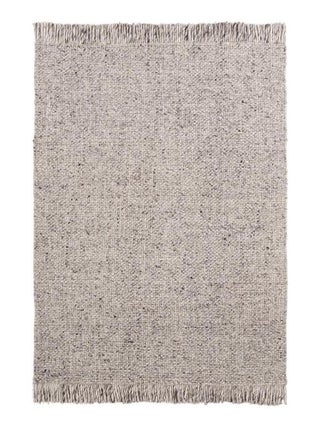 Tapis naturel en laine et viscose rectangle tissé main Tanguro
