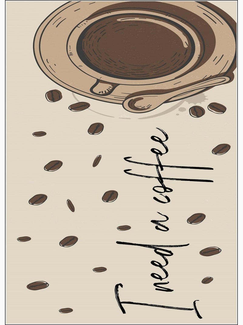 Tapis NEED COFFEE Beige - Kiabi