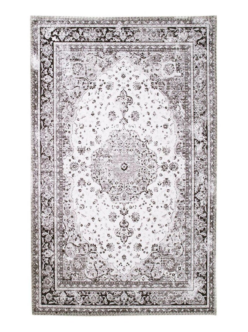 Tapis noir et blanc 160 x 230 cm - House Nordic Blanc - Kiabi