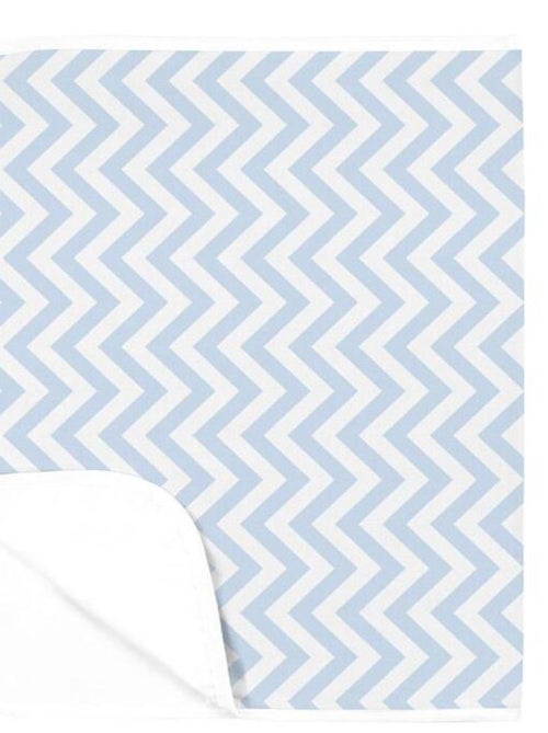 Tapis nomade imperméable Chevron Blue - Kiabi