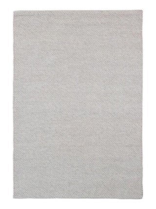 Tapis noué main uni moderne rectangle Riga