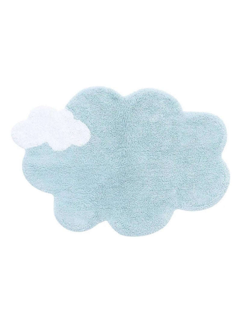 Tapis nuage bleu enfant Lorena Canals mini Puffy Dream Bleu - Kiabi