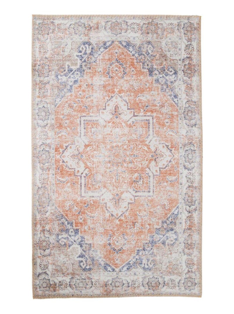 Tapis orange et bleu 160 x 230 cm - House Nordic Bleu - Kiabi