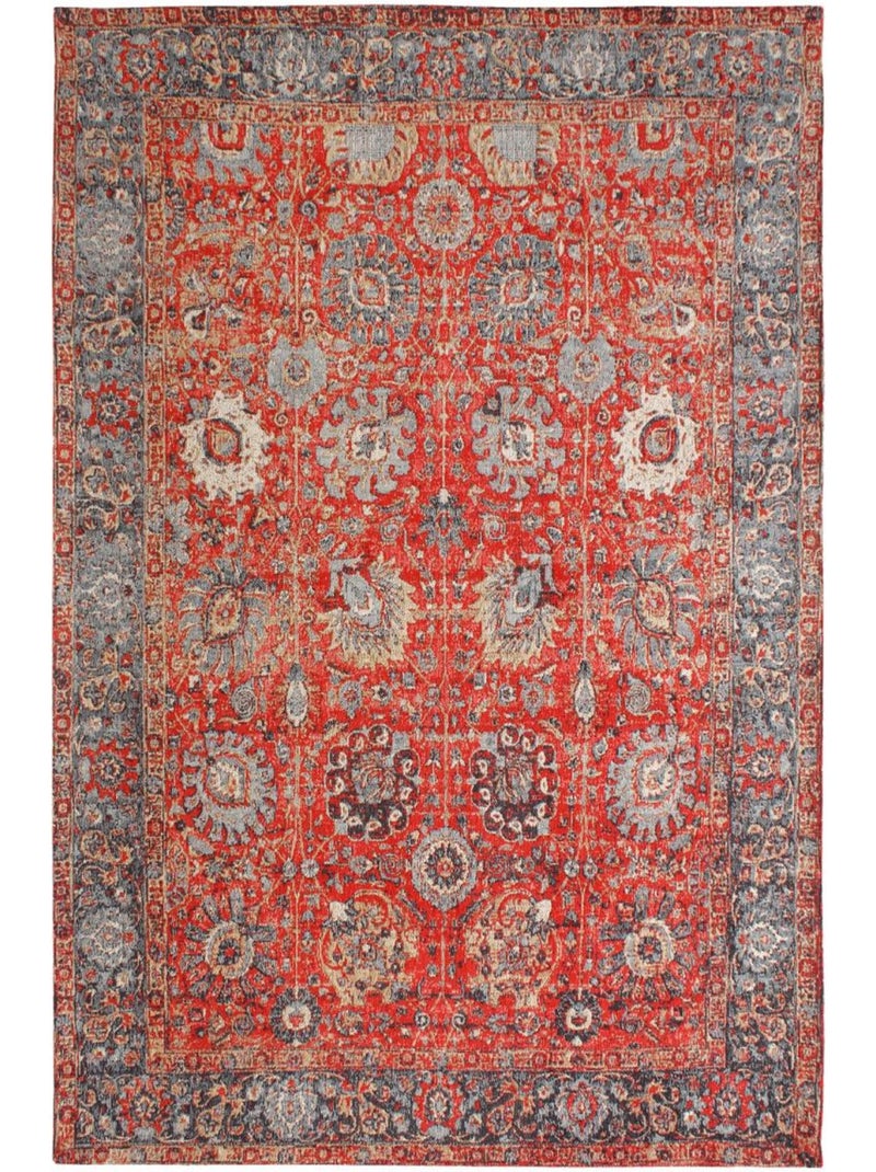 Tapis orient nomedi , tapis en coton Rouge - Kiabi
