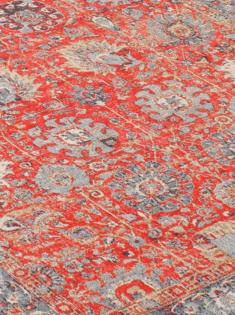Tapis Orient NOMEDI , tapis en coton Rouge - Kiabi
