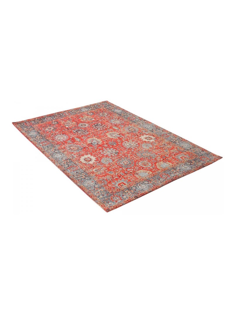 Tapis Orient NOMEDI , tapis en coton Rouge - Kiabi