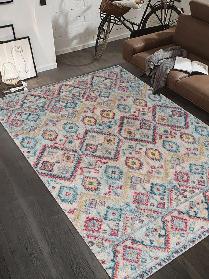 Tapis orient tissé motif classique OLBA Multicolore - Kiabi