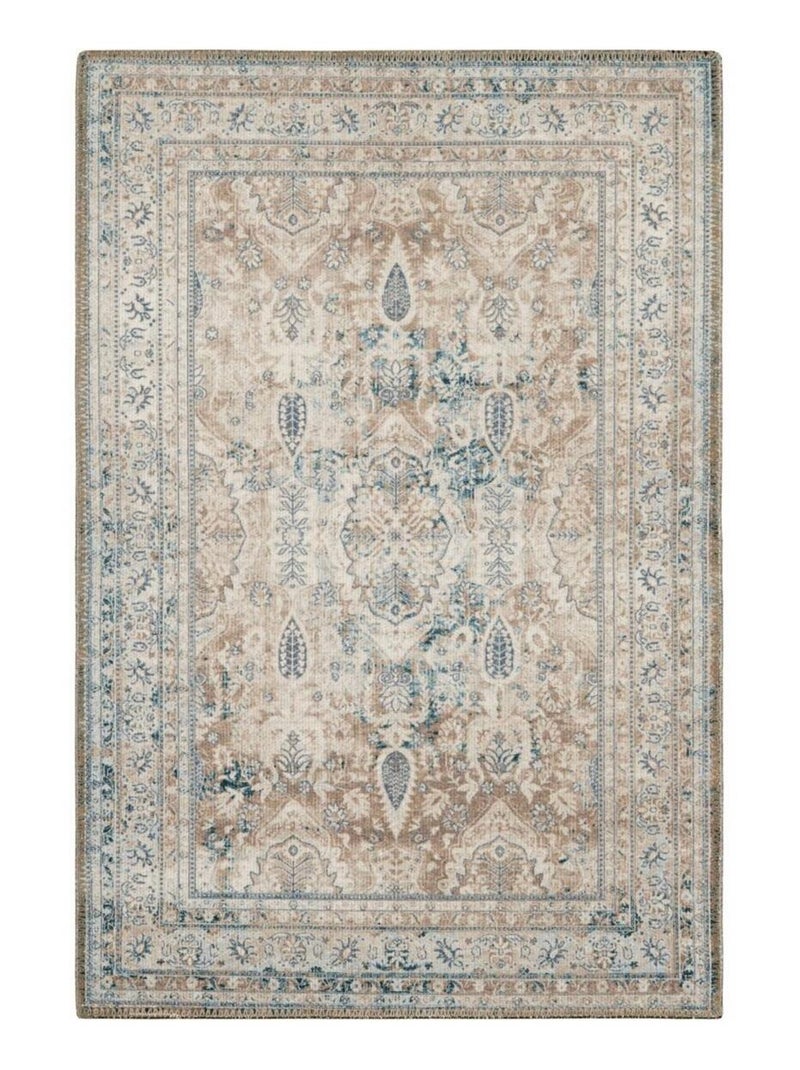 Tapis orient tissé motif classique ORTAGE B Bleu - Kiabi