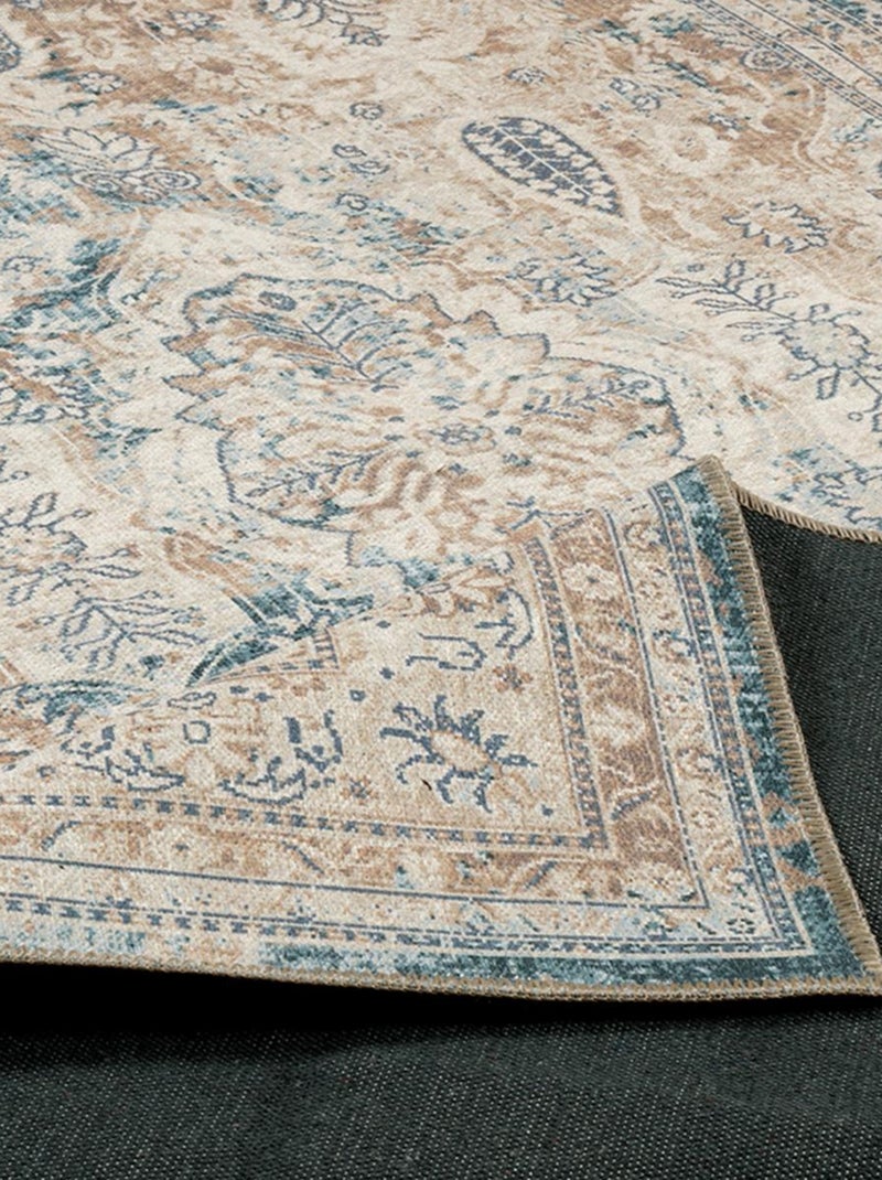 Tapis orient tissé motif classique ORTAGE B Bleu - Kiabi