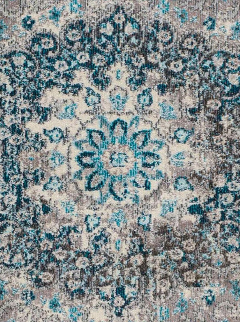 Tapis orient tissé motif traditionnel olda Bleu - Kiabi