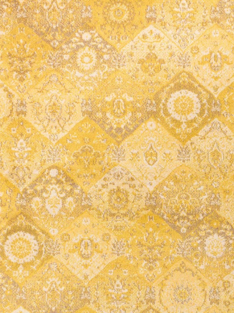Tapis orient tissé motif traditionnel olna Jaune - Kiabi