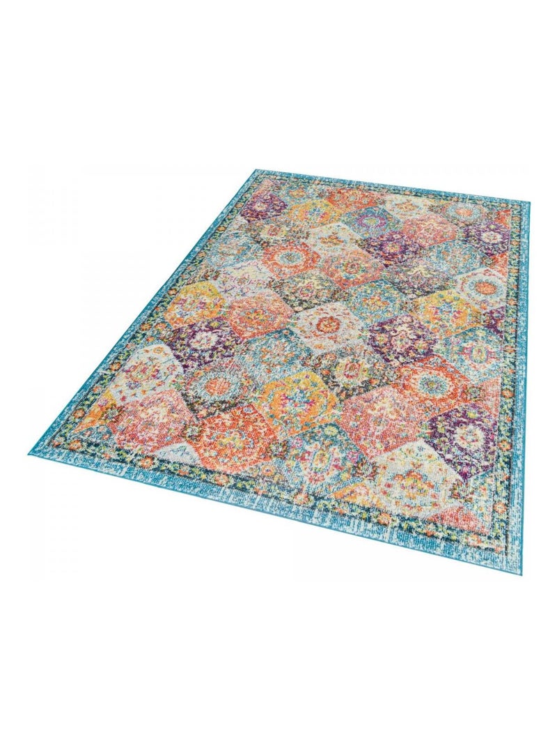 Tapis orient tissé motif traditionnel olna Multicolore - Kiabi