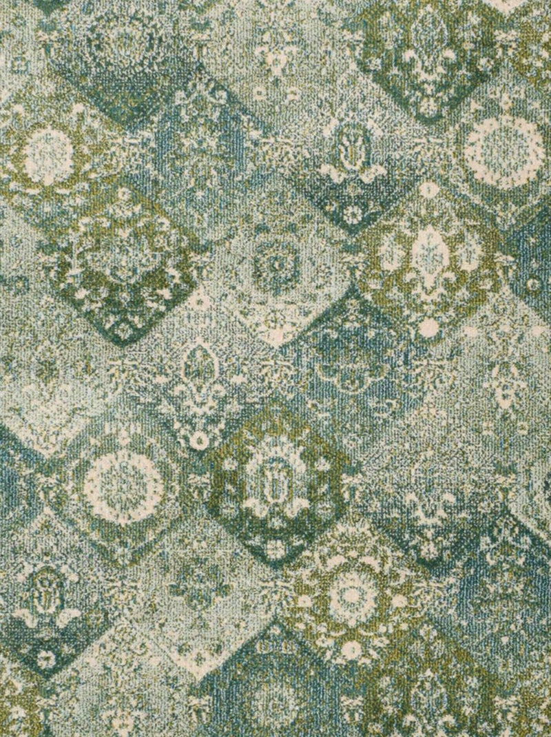 Tapis orient tissé motif traditionnel olna Vert - Kiabi