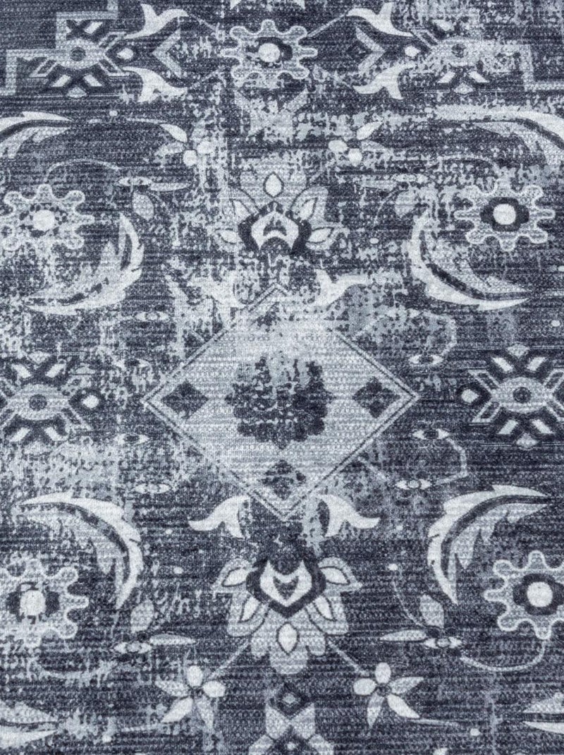 Tapis orient tissé motifs orientaux AKIAK Noir - Kiabi