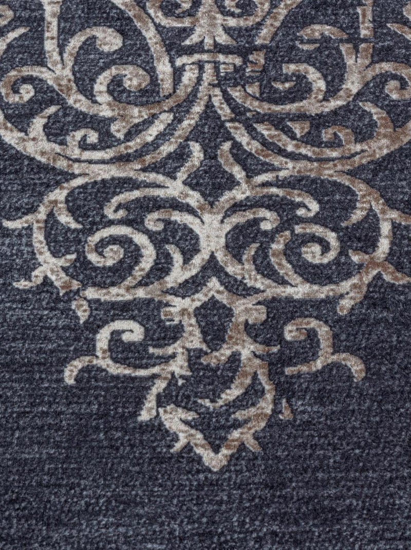 Tapis orient tissé motifs orientaux AKIEK Noir - Kiabi