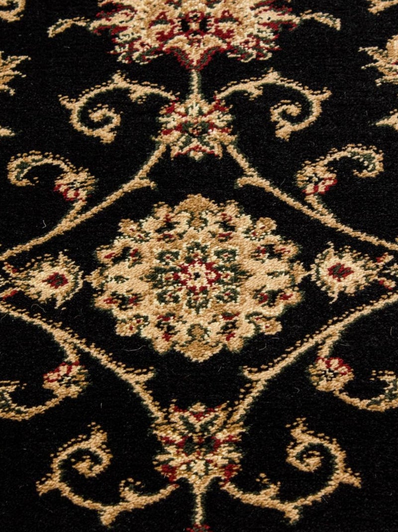 Tapis orient tissé motifs orientaux BISKO 1 Noir - Kiabi