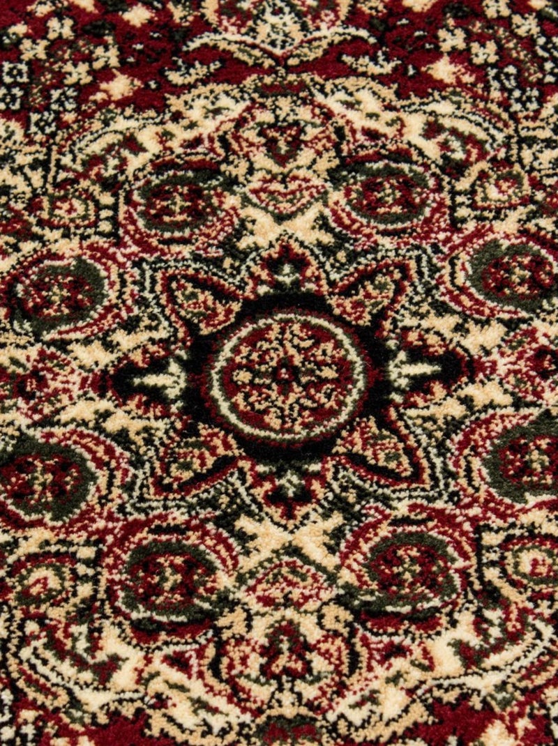 Tapis orient tissé motifs orientaux BISKO 2 Rouge - Kiabi
